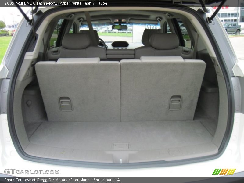 Aspen White Pearl / Taupe 2009 Acura MDX Technology