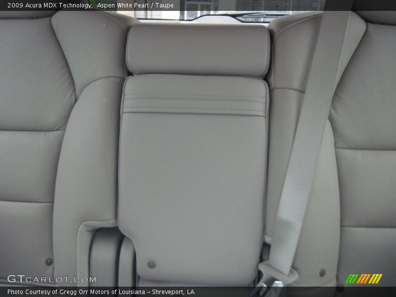 Aspen White Pearl / Taupe 2009 Acura MDX Technology