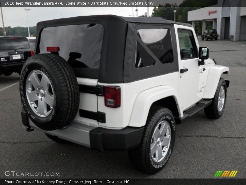 Stone White / Dark Slate Gray/Medium Slate Gray 2010 Jeep Wrangler Sahara 4x4