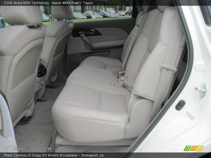 Aspen White Pearl / Taupe 2009 Acura MDX Technology