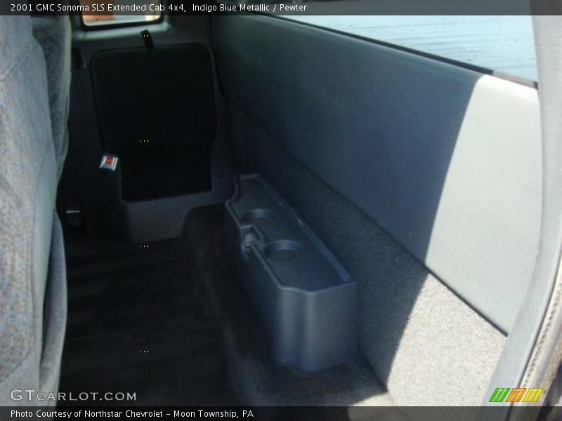 Indigo Blue Metallic / Pewter 2001 GMC Sonoma SLS Extended Cab 4x4