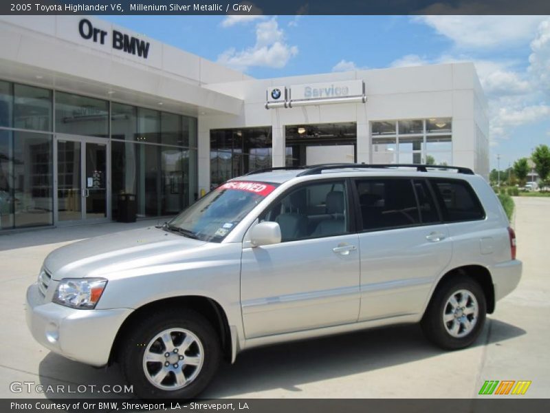 Millenium Silver Metallic / Gray 2005 Toyota Highlander V6