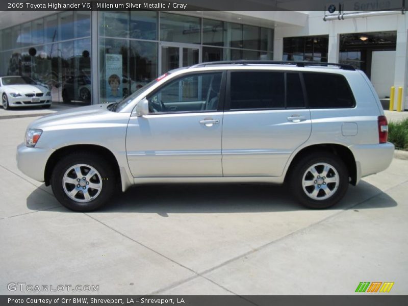 Millenium Silver Metallic / Gray 2005 Toyota Highlander V6