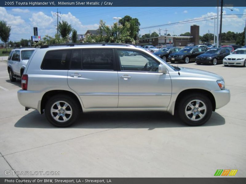 Millenium Silver Metallic / Gray 2005 Toyota Highlander V6