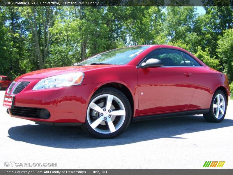Crimson Red / Ebony 2007 Pontiac G6 GT Convertible