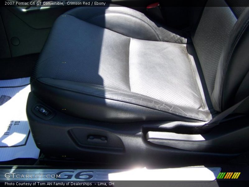 Crimson Red / Ebony 2007 Pontiac G6 GT Convertible