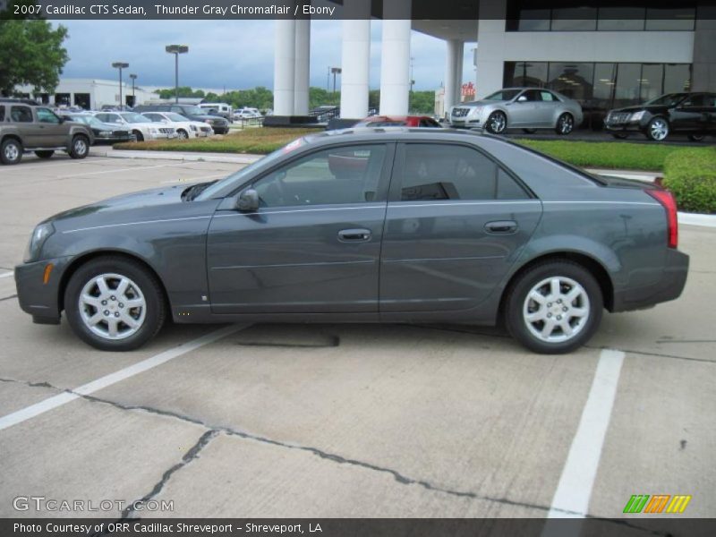 Thunder Gray Chromaflair / Ebony 2007 Cadillac CTS Sedan