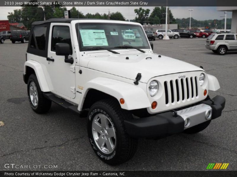 Stone White / Dark Slate Gray/Medium Slate Gray 2010 Jeep Wrangler Sahara 4x4