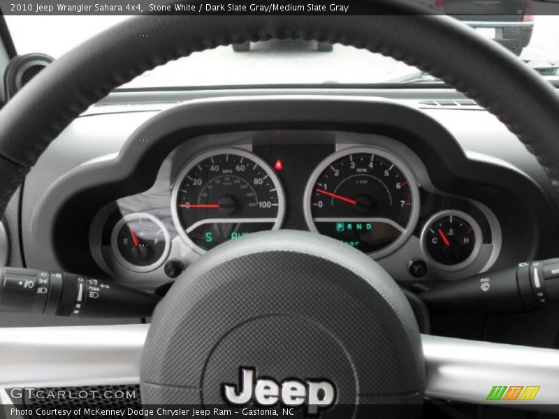 Stone White / Dark Slate Gray/Medium Slate Gray 2010 Jeep Wrangler Sahara 4x4