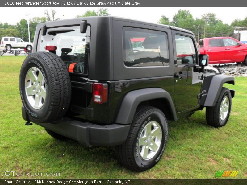 Black / Dark Slate Gray/Medium Slate Gray 2010 Jeep Wrangler Sport 4x4