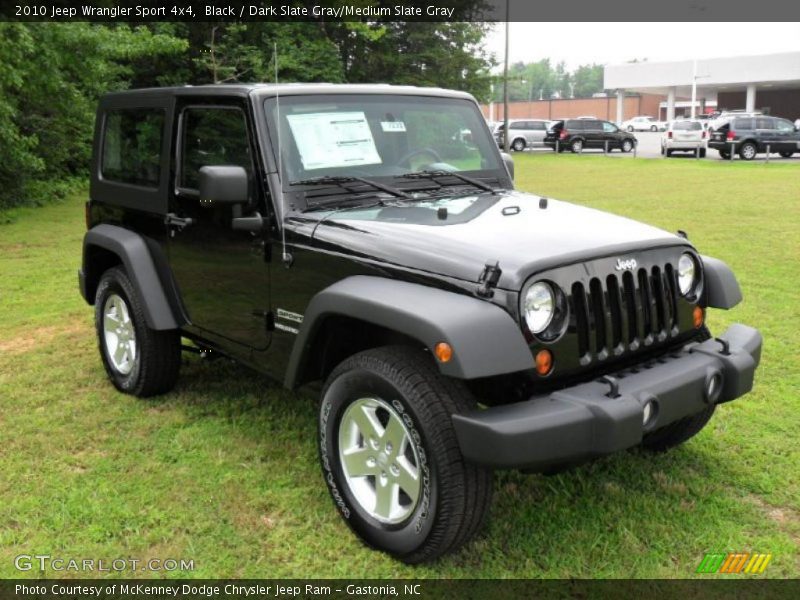 Black / Dark Slate Gray/Medium Slate Gray 2010 Jeep Wrangler Sport 4x4