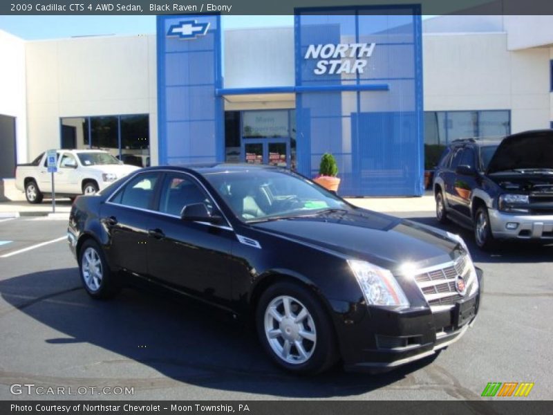 Black Raven / Ebony 2009 Cadillac CTS 4 AWD Sedan