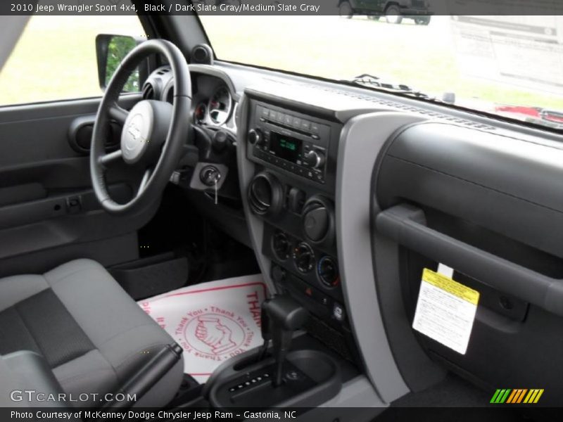 Black / Dark Slate Gray/Medium Slate Gray 2010 Jeep Wrangler Sport 4x4