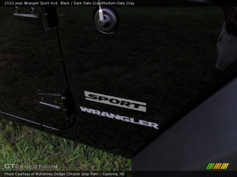 Black / Dark Slate Gray/Medium Slate Gray 2010 Jeep Wrangler Sport 4x4