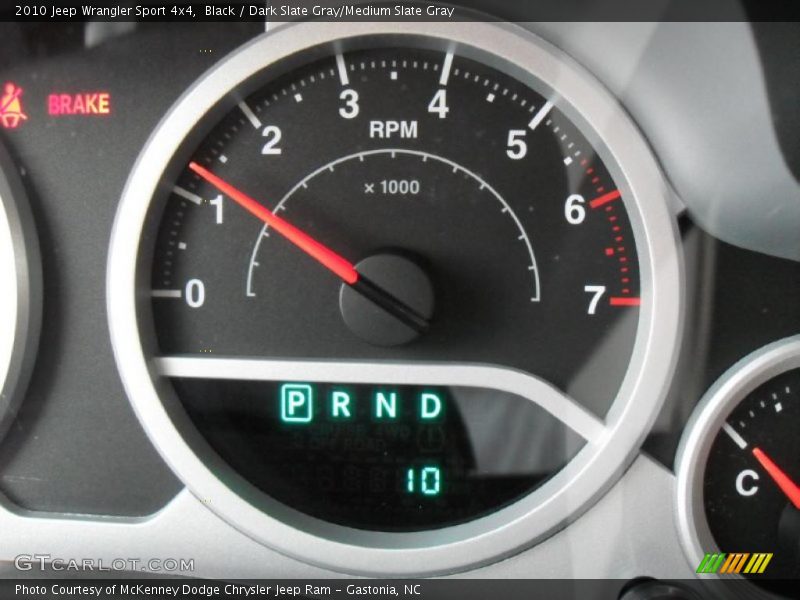 Black / Dark Slate Gray/Medium Slate Gray 2010 Jeep Wrangler Sport 4x4