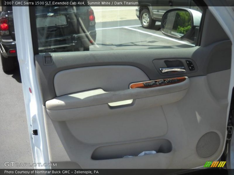 Summit White / Dark Titanium 2007 GMC Sierra 1500 SLT Extended Cab 4x4