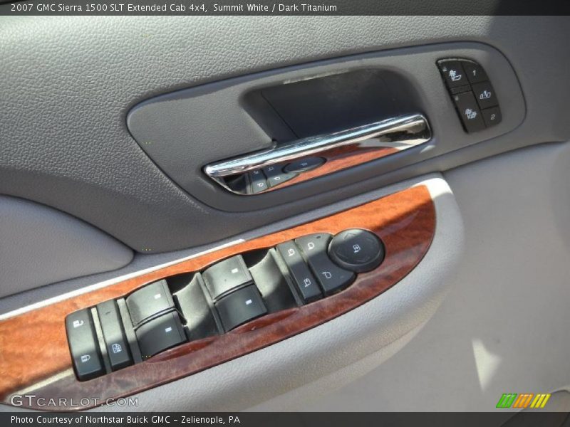 Summit White / Dark Titanium 2007 GMC Sierra 1500 SLT Extended Cab 4x4