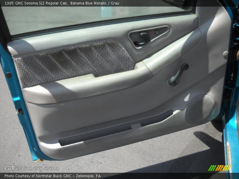 Bahama Blue Metallic / Gray 1995 GMC Sonoma SLS Regular Cab