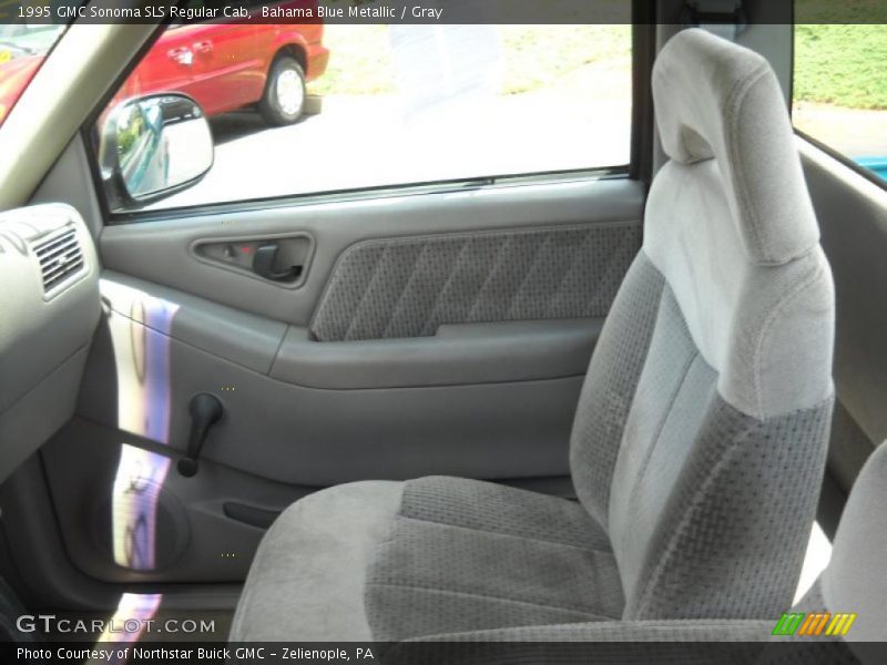 Bahama Blue Metallic / Gray 1995 GMC Sonoma SLS Regular Cab