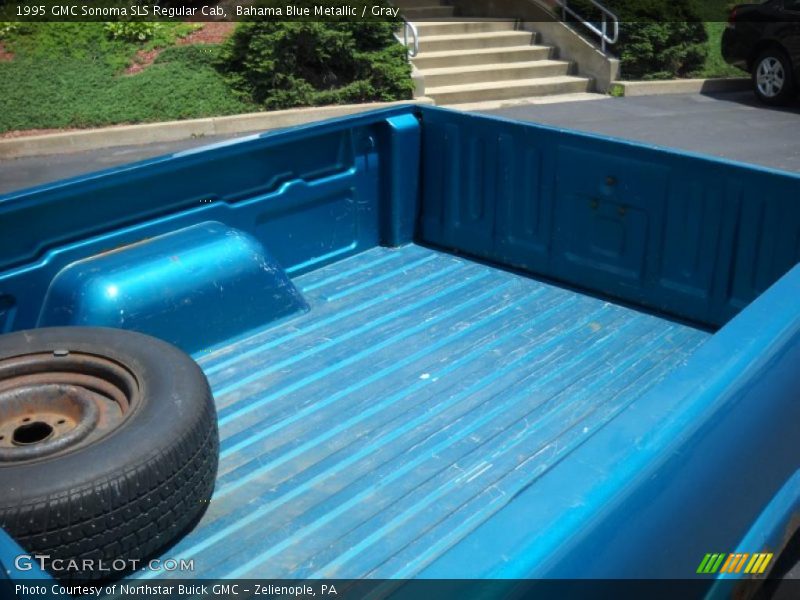 Bahama Blue Metallic / Gray 1995 GMC Sonoma SLS Regular Cab