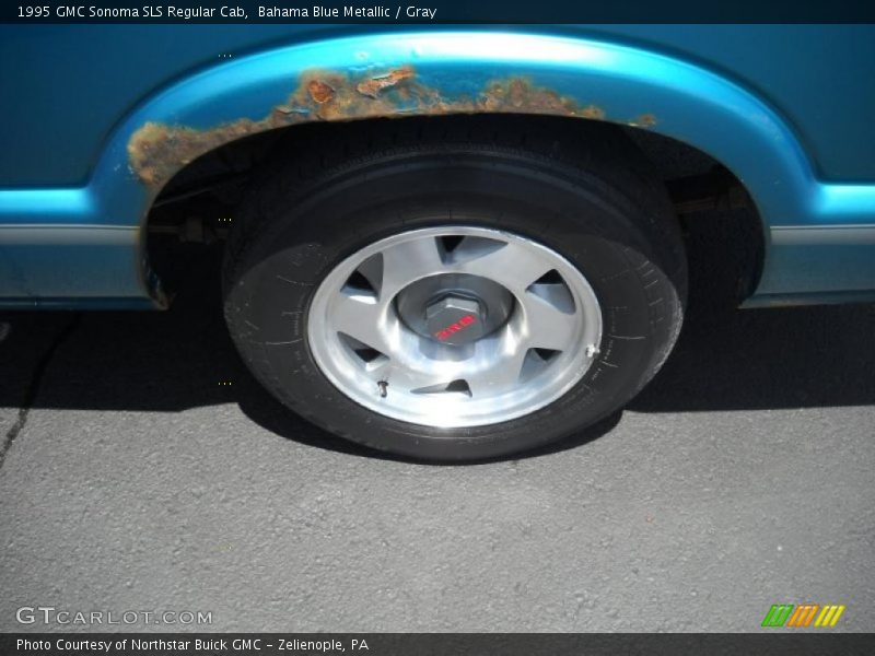 Bahama Blue Metallic / Gray 1995 GMC Sonoma SLS Regular Cab