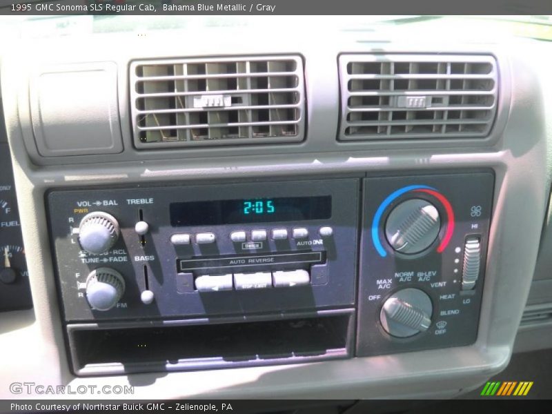 Bahama Blue Metallic / Gray 1995 GMC Sonoma SLS Regular Cab