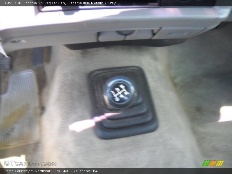 Bahama Blue Metallic / Gray 1995 GMC Sonoma SLS Regular Cab