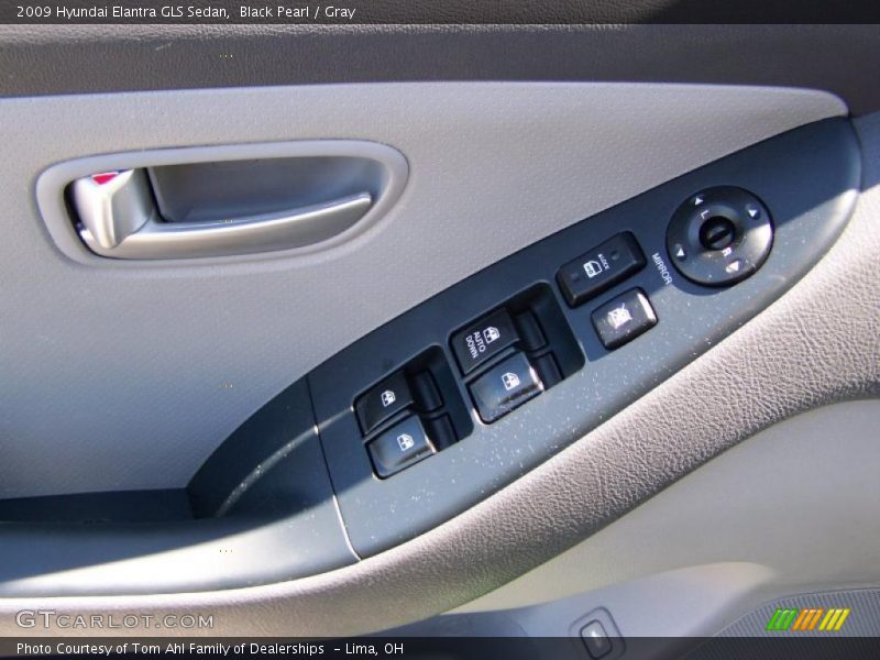 Black Pearl / Gray 2009 Hyundai Elantra GLS Sedan