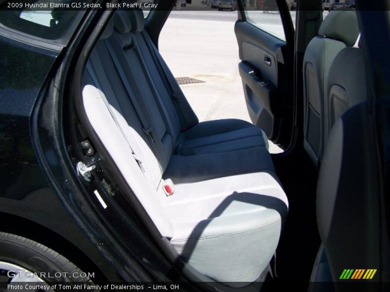 Black Pearl / Gray 2009 Hyundai Elantra GLS Sedan