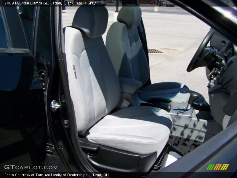 Black Pearl / Gray 2009 Hyundai Elantra GLS Sedan