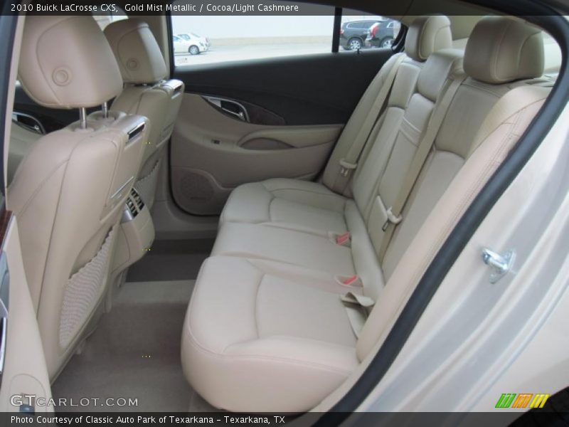 Gold Mist Metallic / Cocoa/Light Cashmere 2010 Buick LaCrosse CXS