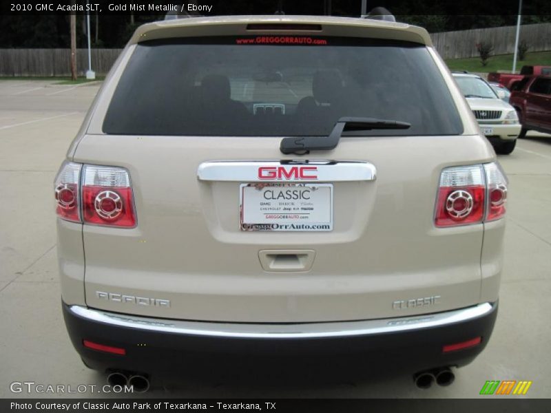 Gold Mist Metallic / Ebony 2010 GMC Acadia SLT