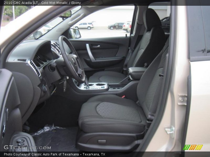 Gold Mist Metallic / Ebony 2010 GMC Acadia SLT