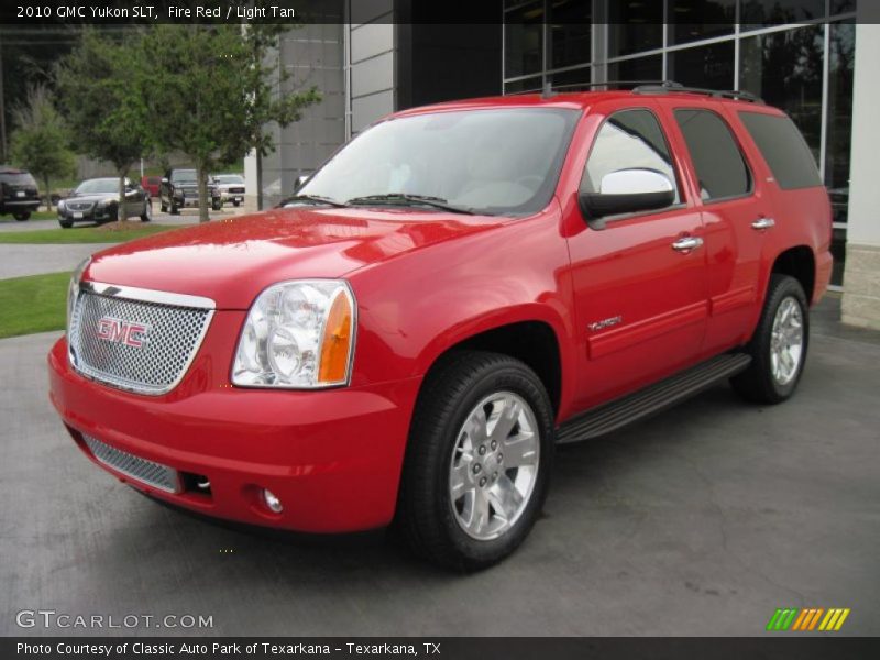 Fire Red / Light Tan 2010 GMC Yukon SLT