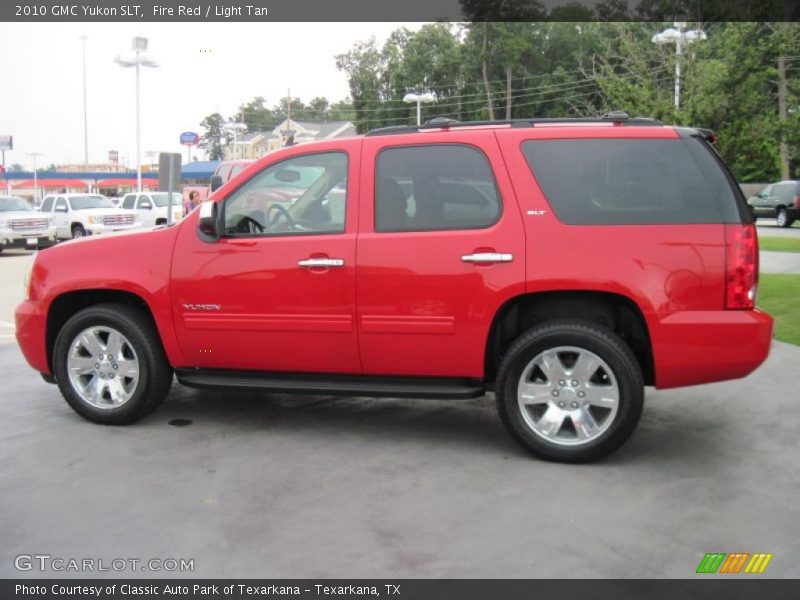 Fire Red / Light Tan 2010 GMC Yukon SLT
