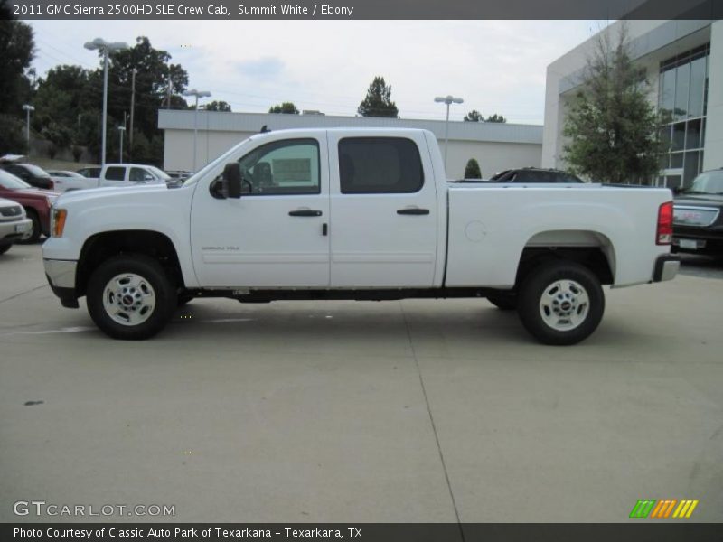 Summit White / Ebony 2011 GMC Sierra 2500HD SLE Crew Cab