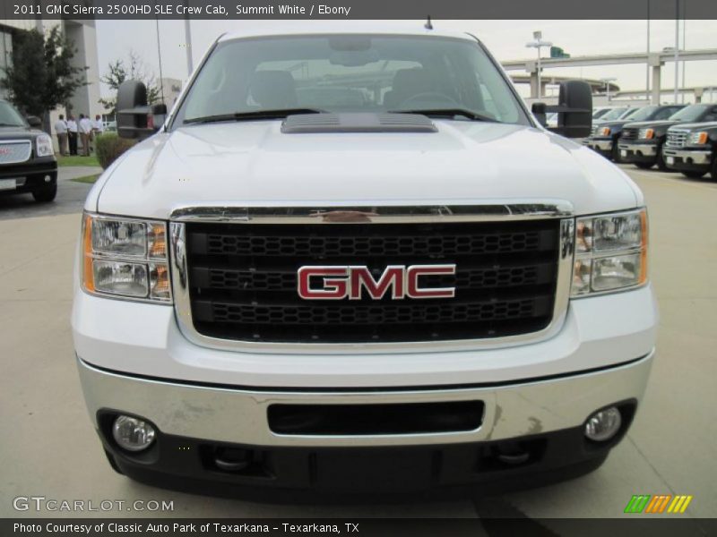 Summit White / Ebony 2011 GMC Sierra 2500HD SLE Crew Cab