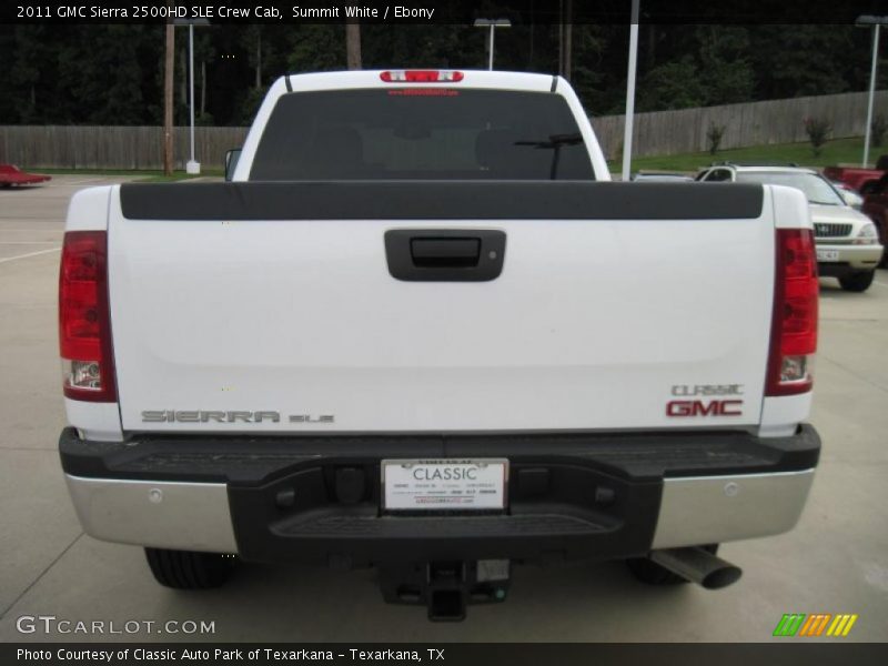 Summit White / Ebony 2011 GMC Sierra 2500HD SLE Crew Cab