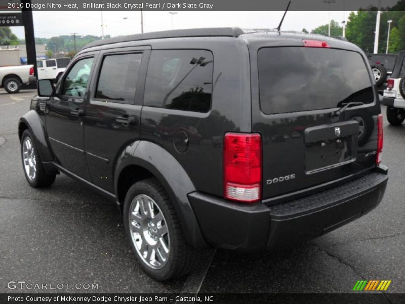 Brilliant Black Crystal Pearl / Dark Slate Gray 2010 Dodge Nitro Heat