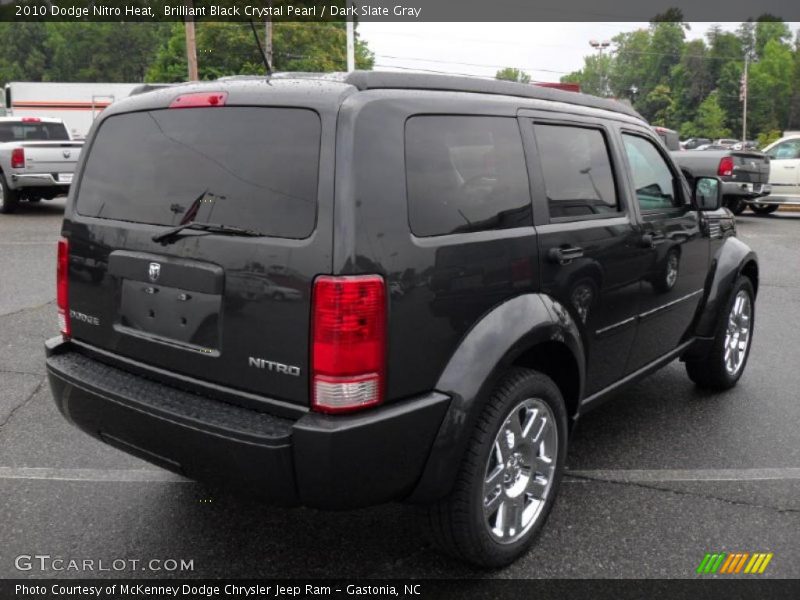 Brilliant Black Crystal Pearl / Dark Slate Gray 2010 Dodge Nitro Heat