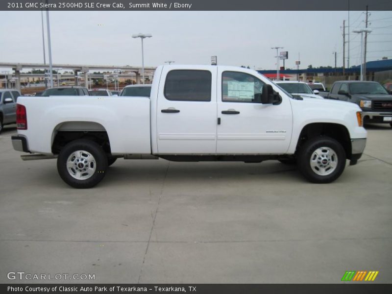 Summit White / Ebony 2011 GMC Sierra 2500HD SLE Crew Cab