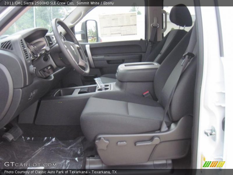 Summit White / Ebony 2011 GMC Sierra 2500HD SLE Crew Cab