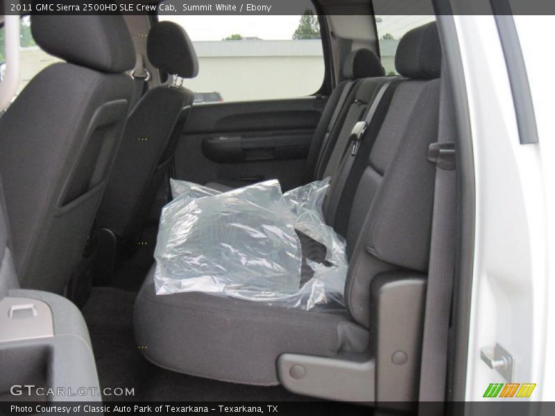 Summit White / Ebony 2011 GMC Sierra 2500HD SLE Crew Cab