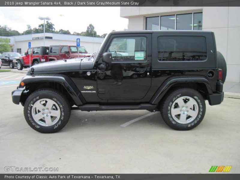 Black / Dark Slate Gray/Medium Slate Gray 2010 Jeep Wrangler Sahara 4x4