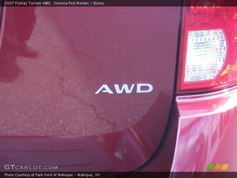 Sonoma Red Metallic / Ebony 2007 Pontiac Torrent AWD