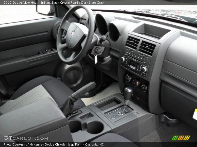 Brilliant Black Crystal Pearl / Dark Slate Gray 2010 Dodge Nitro Heat