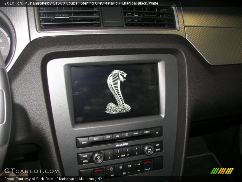 Sterling Grey Metallic / Charcoal Black/White 2010 Ford Mustang Shelby GT500 Coupe