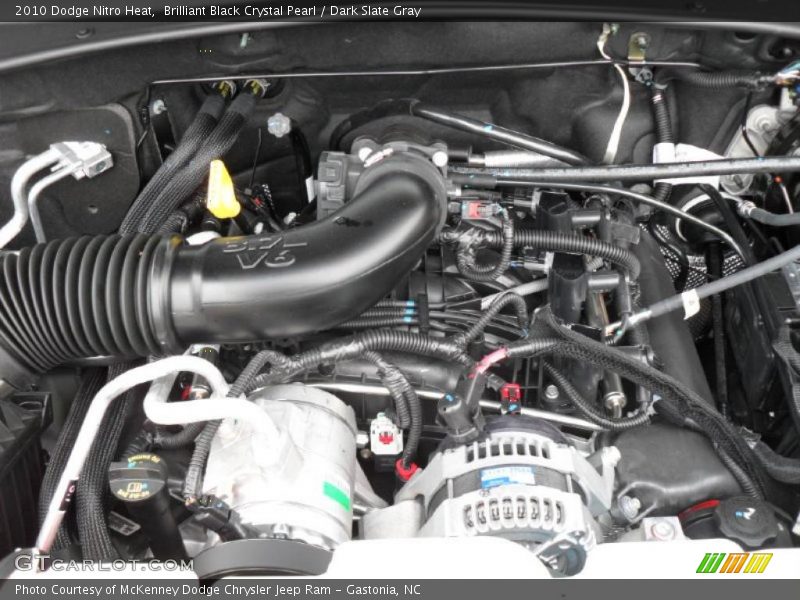 Brilliant Black Crystal Pearl / Dark Slate Gray 2010 Dodge Nitro Heat