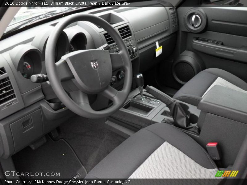 Brilliant Black Crystal Pearl / Dark Slate Gray 2010 Dodge Nitro Heat