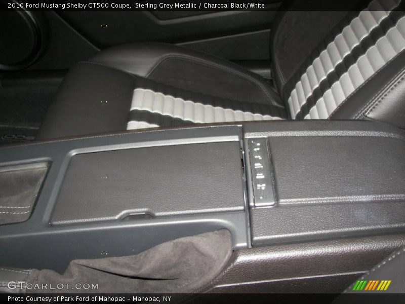 Sterling Grey Metallic / Charcoal Black/White 2010 Ford Mustang Shelby GT500 Coupe